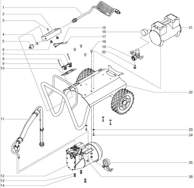 AirCoat Spray System Main Assembly Parts